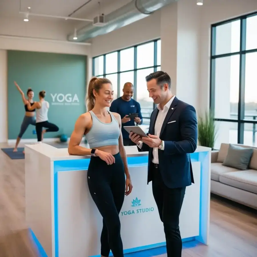 Meeting between Wellness Digital Marketing and a boutique fitness class owner